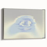 Abstract Blue Gradient Wall Art with Subtle Grainy Textured Hues