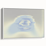 Abstract Blue Gradient Wall Art with Subtle Grainy Textured Hues