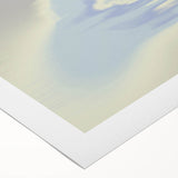 Abstract Blue Gradient Wall Art with Subtle Grainy Textured Hues