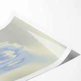 Abstract Blue Gradient Wall Art with Subtle Grainy Textured Hues