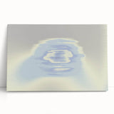 Abstract Blue Gradient Wall Art with Subtle Grainy Textured Hues