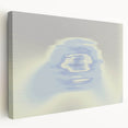 Abstract Blue Gradient Wall Art with Subtle Grainy Textured Hues