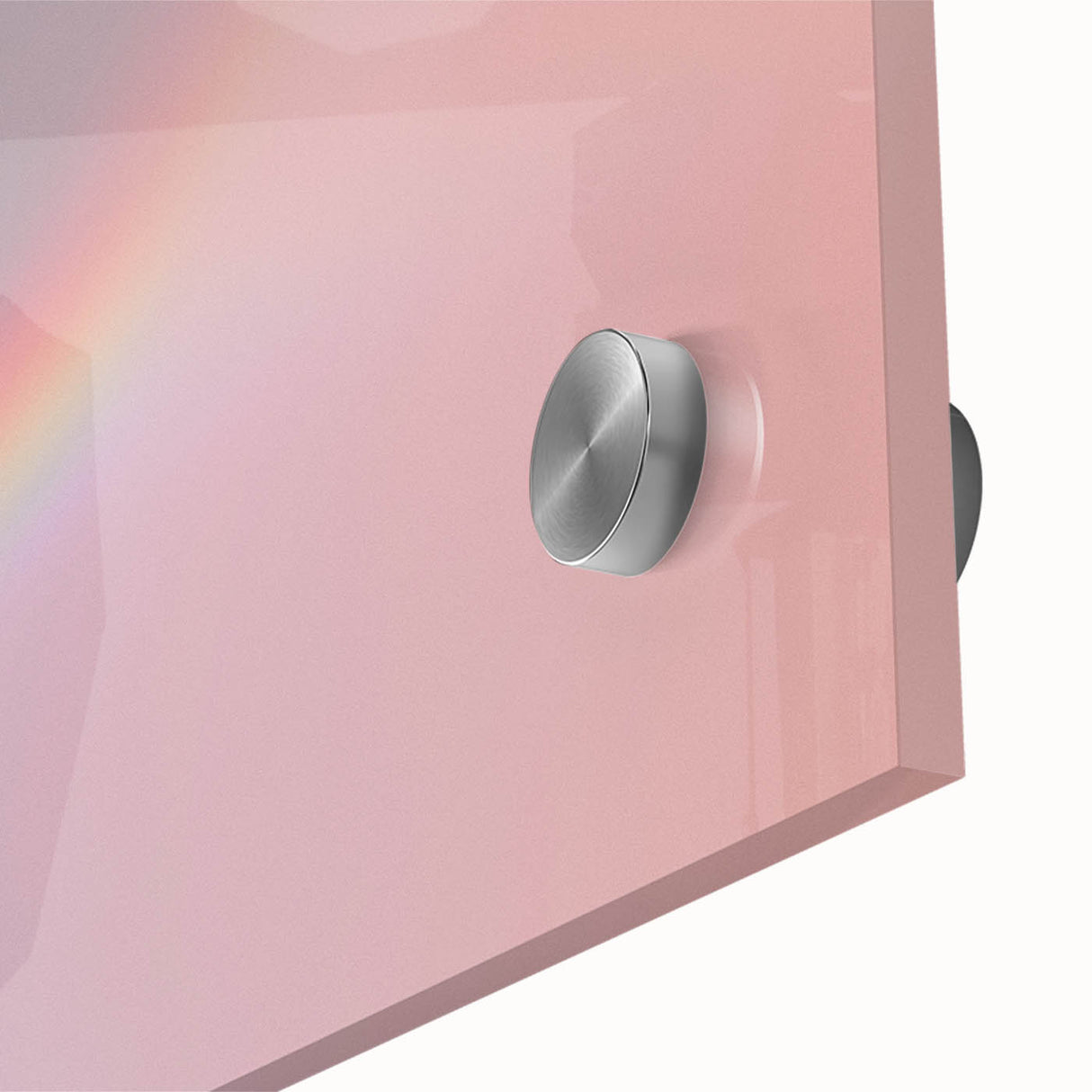Pastel Gradient Wall Art with Subtle Rainbow Effect and Grainy Texture