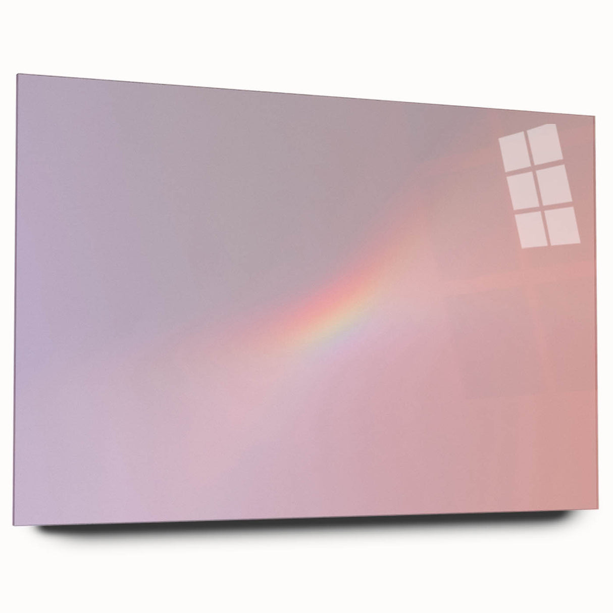 Pastel Gradient Wall Art with Subtle Rainbow Effect and Grainy Texture