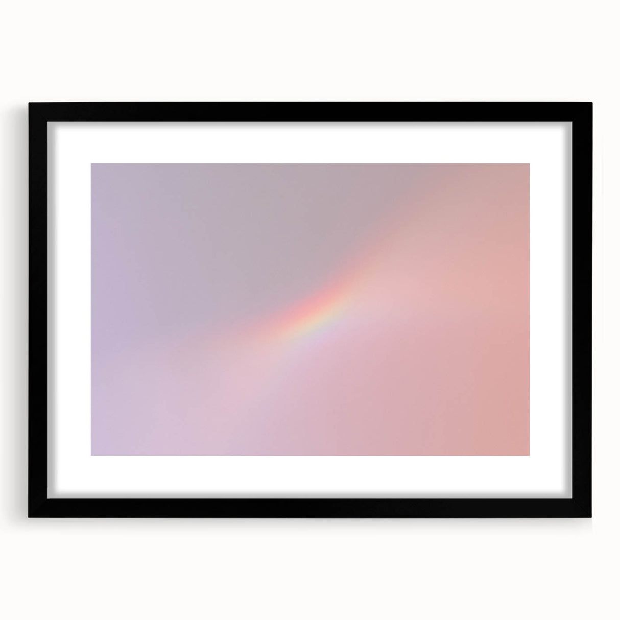 Pastel Gradient Wall Art with Subtle Rainbow Effect and Grainy Texture