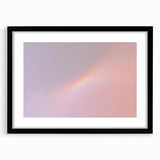 Pastel Gradient Wall Art with Subtle Rainbow Effect and Grainy Texture
