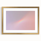 Pastel Gradient Wall Art with Subtle Rainbow Effect and Grainy Texture