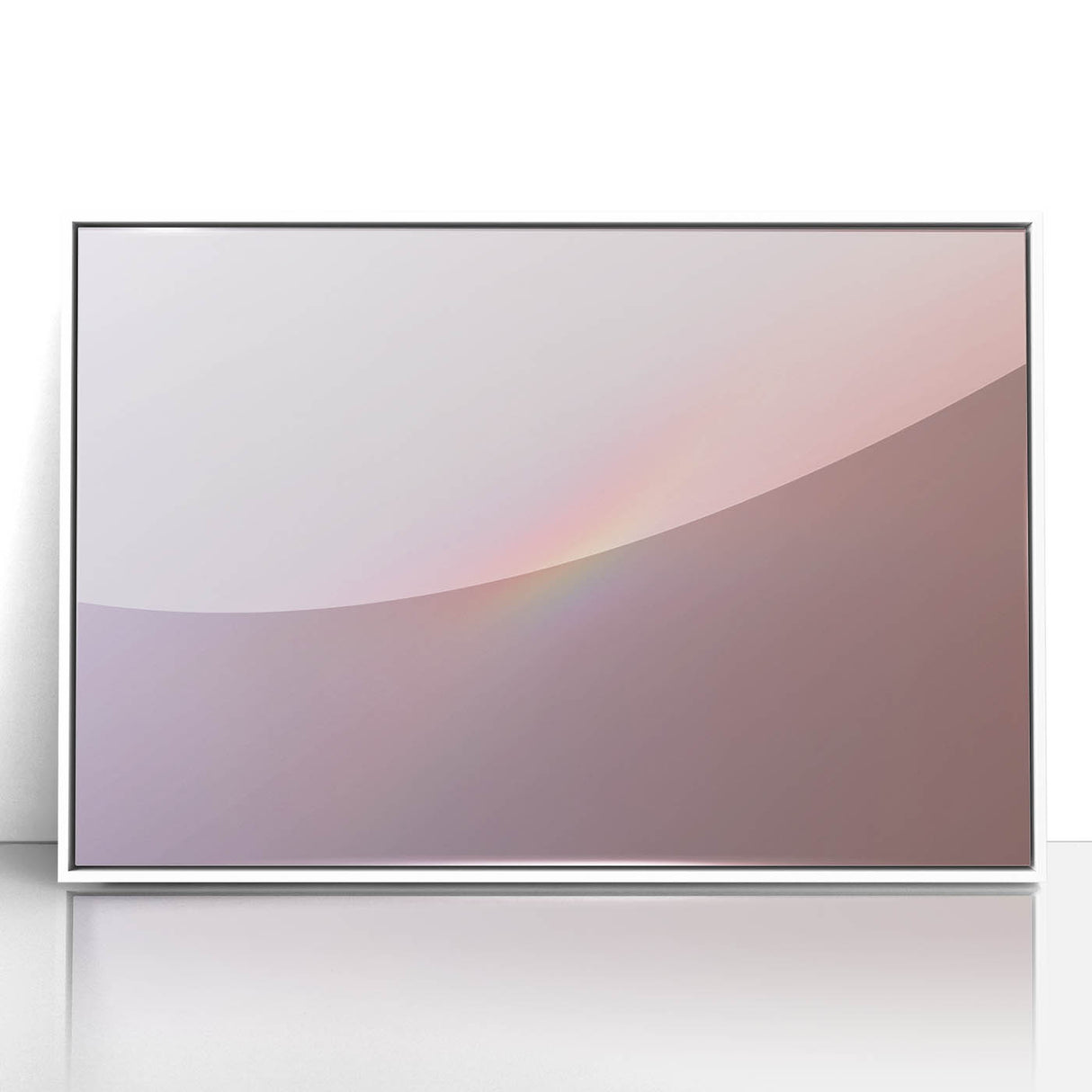 Pastel Gradient Wall Art with Subtle Rainbow Effect and Grainy Texture