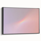 Pastel Gradient Wall Art with Subtle Rainbow Effect and Grainy Texture