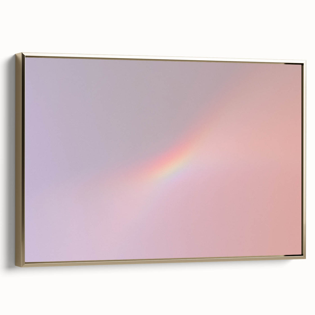 Pastel Gradient Wall Art with Subtle Rainbow Effect and Grainy Texture