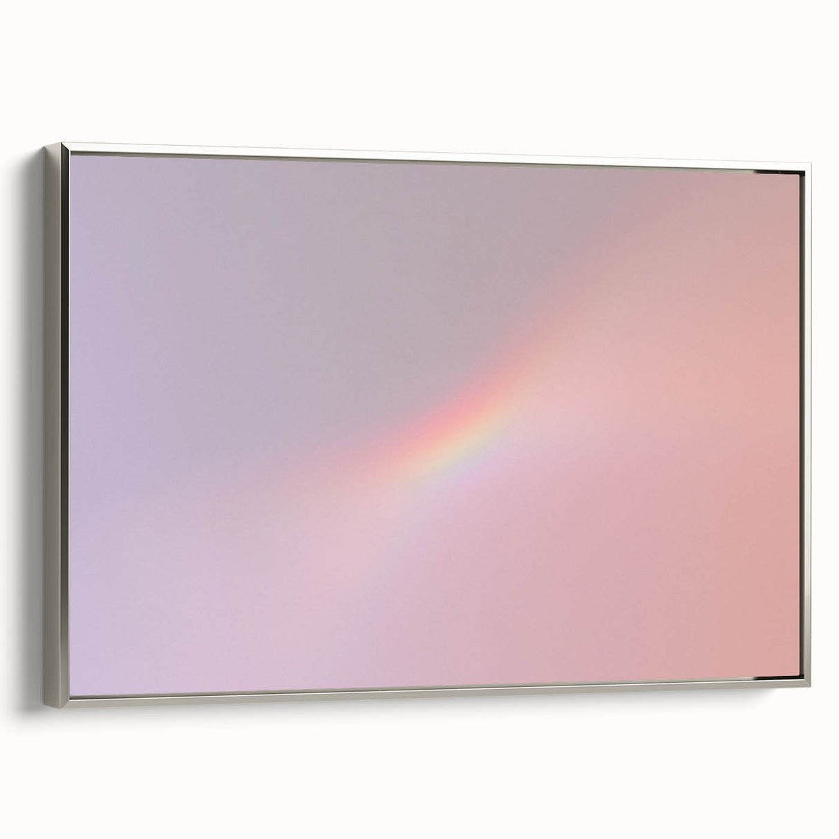 Pastel Gradient Wall Art with Subtle Rainbow Effect and Grainy Texture