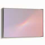 Pastel Gradient Wall Art with Subtle Rainbow Effect and Grainy Texture