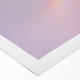 Pastel Gradient Wall Art with Subtle Rainbow Effect and Grainy Texture