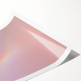 Pastel Gradient Wall Art with Subtle Rainbow Effect and Grainy Texture