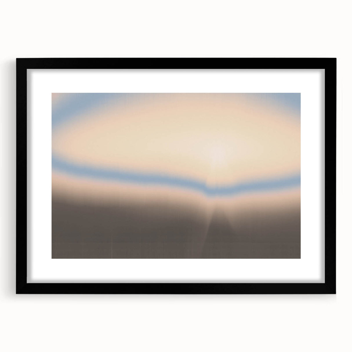 Abstract Nature-Inspired Horizon Art | Grainy Gradient Wall Décor