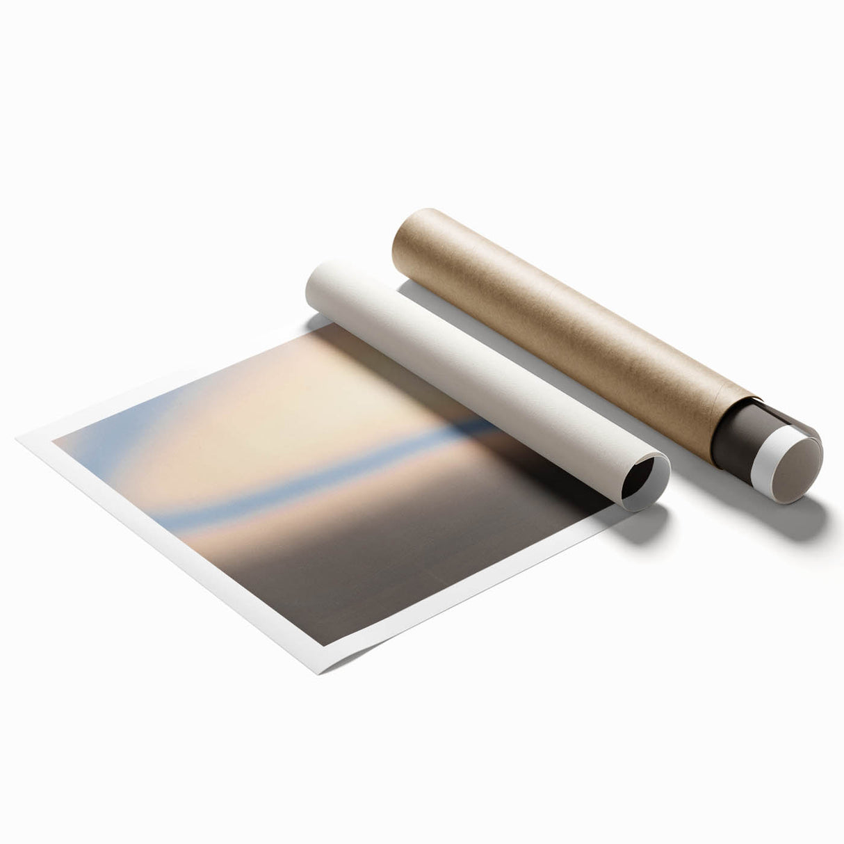 Abstract Nature-Inspired Horizon Art | Grainy Gradient Wall Décor