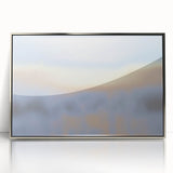 Abstract Nature-Inspired Sky Gradient Art | Soft Pastel Textured Canvas