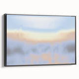 Abstract Nature-Inspired Sky Gradient Art | Soft Pastel Textured Canvas