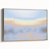 Abstract Nature-Inspired Sky Gradient Art | Soft Pastel Textured Canvas