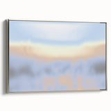 Abstract Nature-Inspired Sky Gradient Art | Soft Pastel Textured Canvas