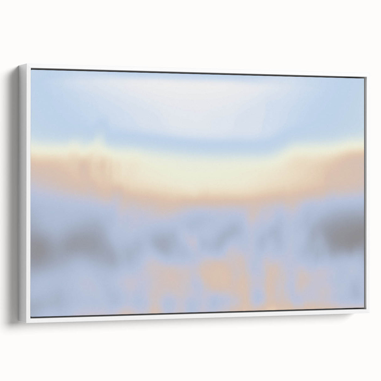 Abstract Nature-Inspired Sky Gradient Art | Soft Pastel Textured Canvas