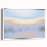 Abstract Nature-Inspired Sky Gradient Art | Soft Pastel Textured Canvas