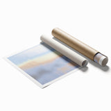 Abstract Nature-Inspired Sky Gradient Art | Soft Pastel Textured Canvas