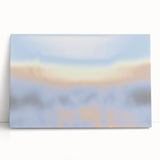 Abstract Nature-Inspired Sky Gradient Art | Soft Pastel Textured Canvas