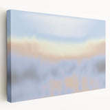 Abstract Nature-Inspired Sky Gradient Art | Soft Pastel Textured Canvas