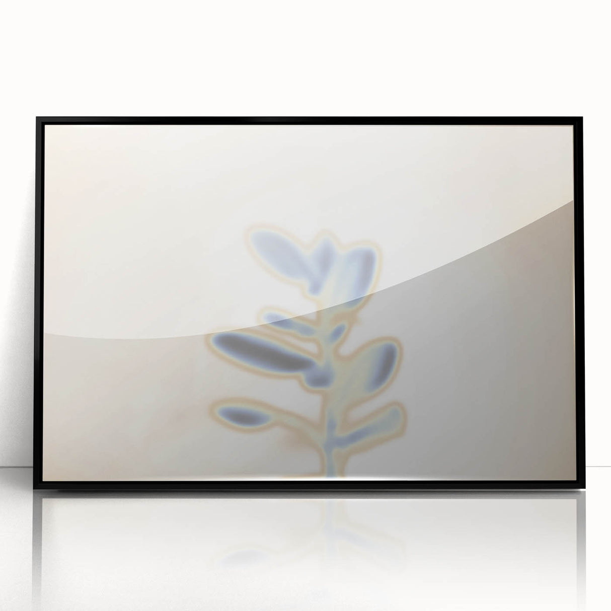 Nature-Inspired Leaf Gradient Art | Abstract Soft Textured Wall Décor