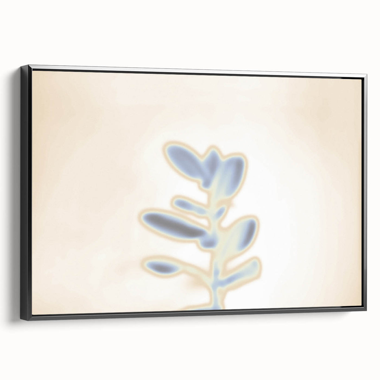 Nature-Inspired Leaf Gradient Art | Abstract Soft Textured Wall Décor