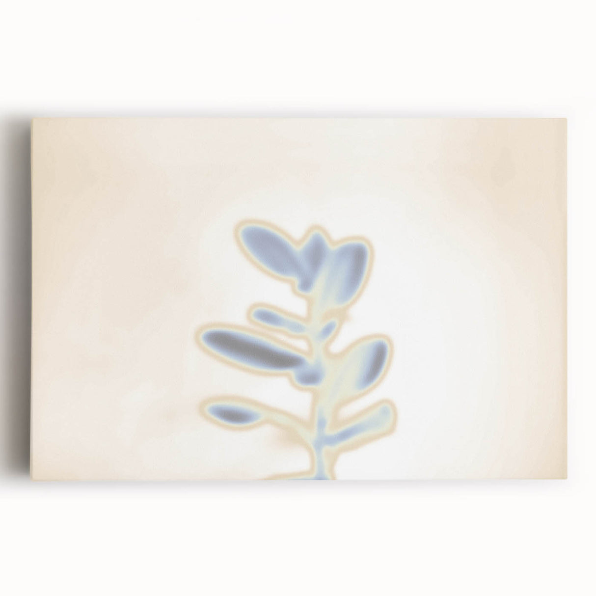 Nature-Inspired Leaf Gradient Art | Abstract Soft Textured Wall Décor