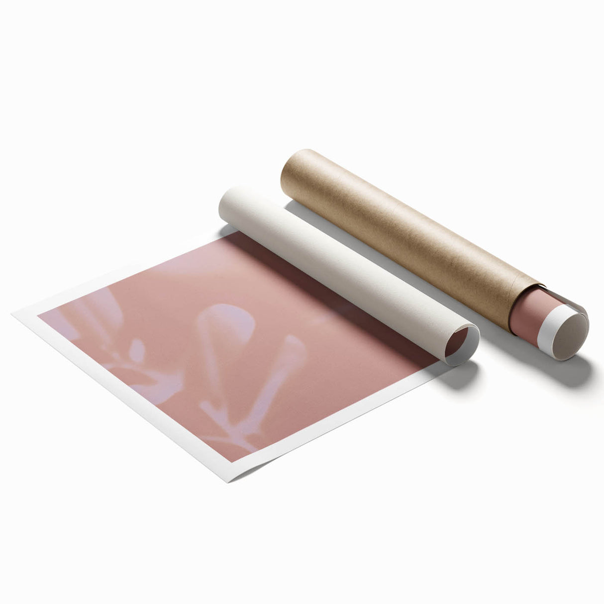 Nature-Inspired Abstract Pink Gradient Art | Soft Textured Wall Décor