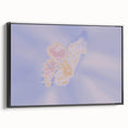 Abstract Butterfly Gradient Art | Nature-Inspired Soft Pastel Wall Décor