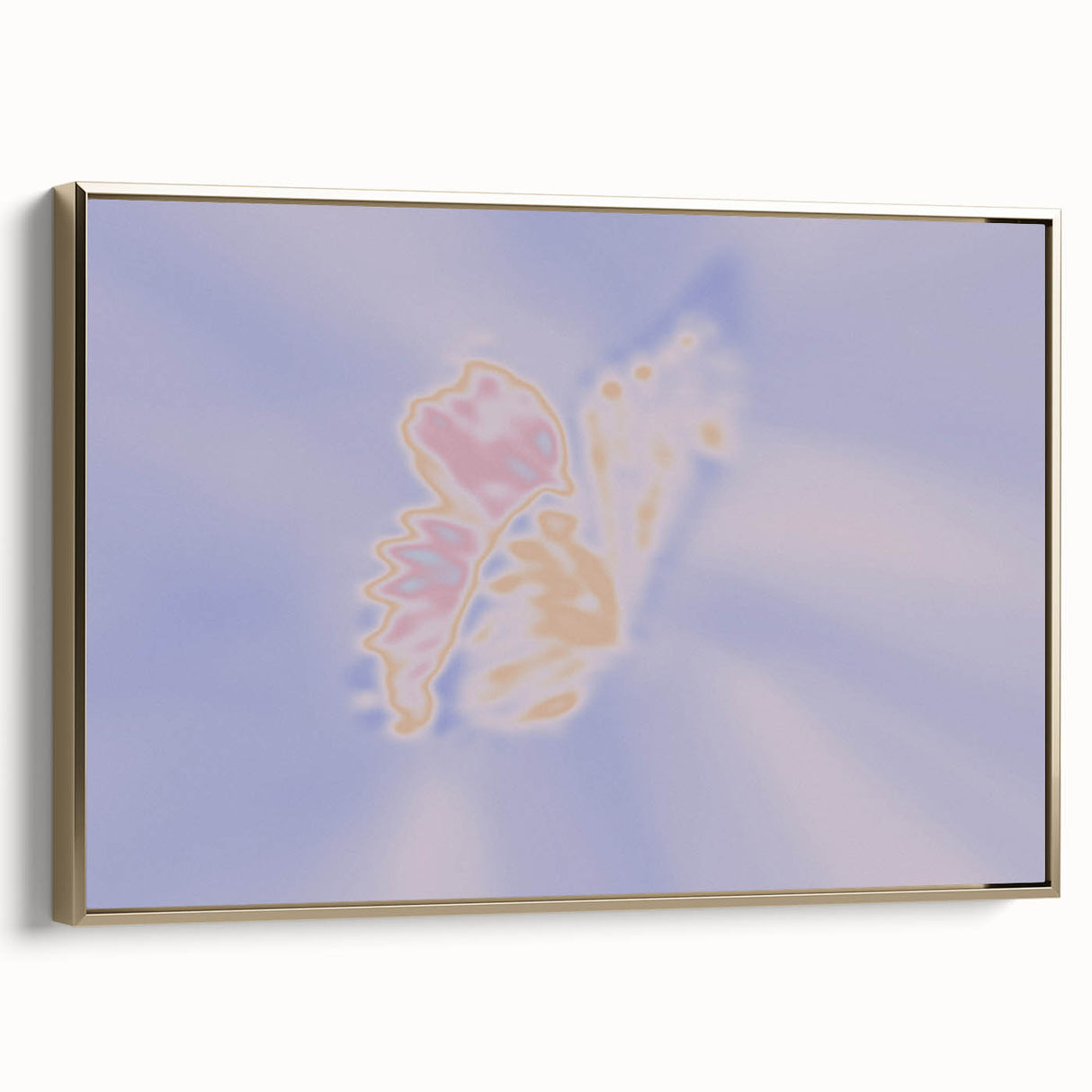 Abstract Butterfly Gradient Art | Nature-Inspired Soft Pastel Wall Décor