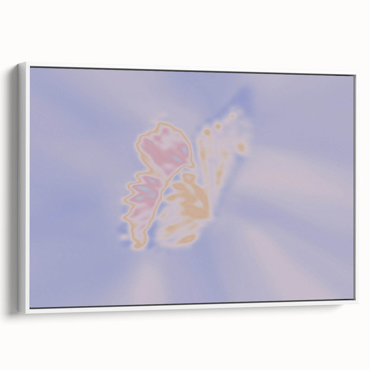 Abstract Butterfly Gradient Art | Nature-Inspired Soft Pastel Wall Décor
