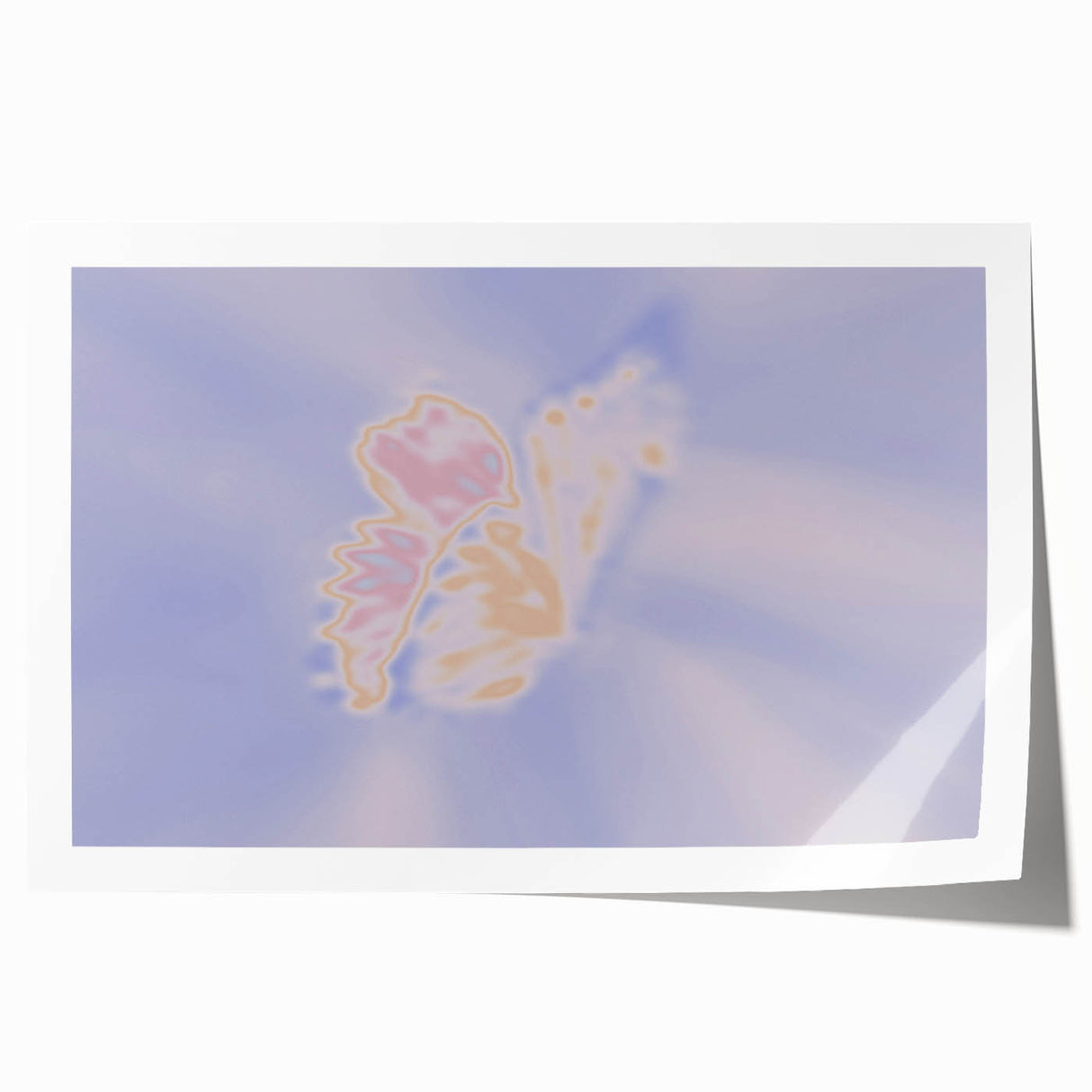 Abstract Butterfly Gradient Art | Nature-Inspired Soft Pastel Wall Décor