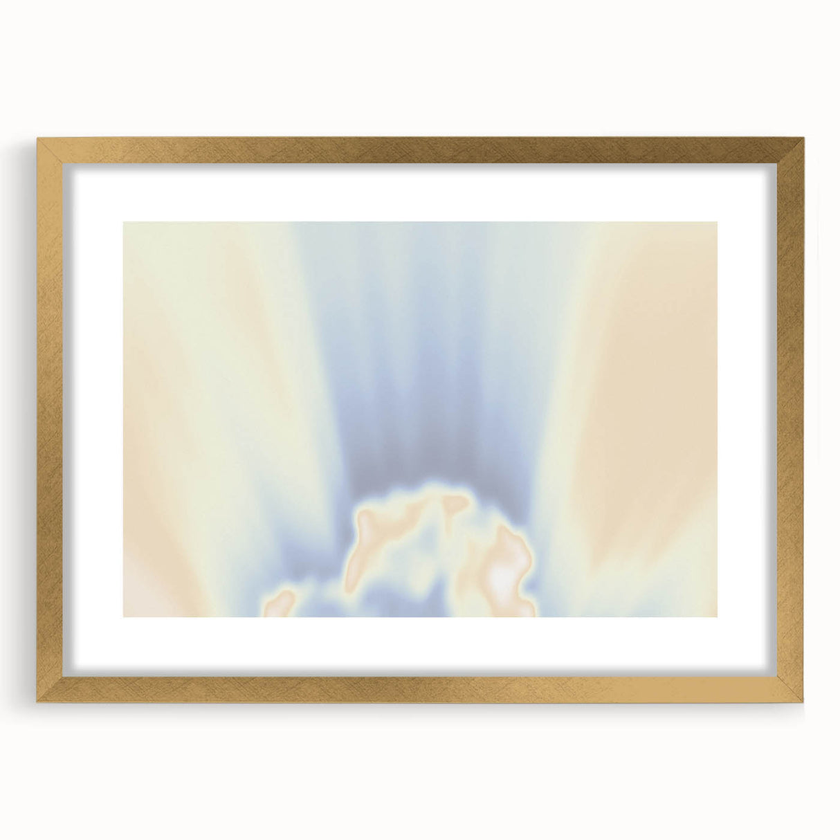 Abstract Sunrise Gradient Art | Nature-Inspired Soft Textured Wall Décor