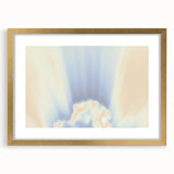 Abstract Sunrise Gradient Art | Nature-Inspired Soft Textured Wall Décor