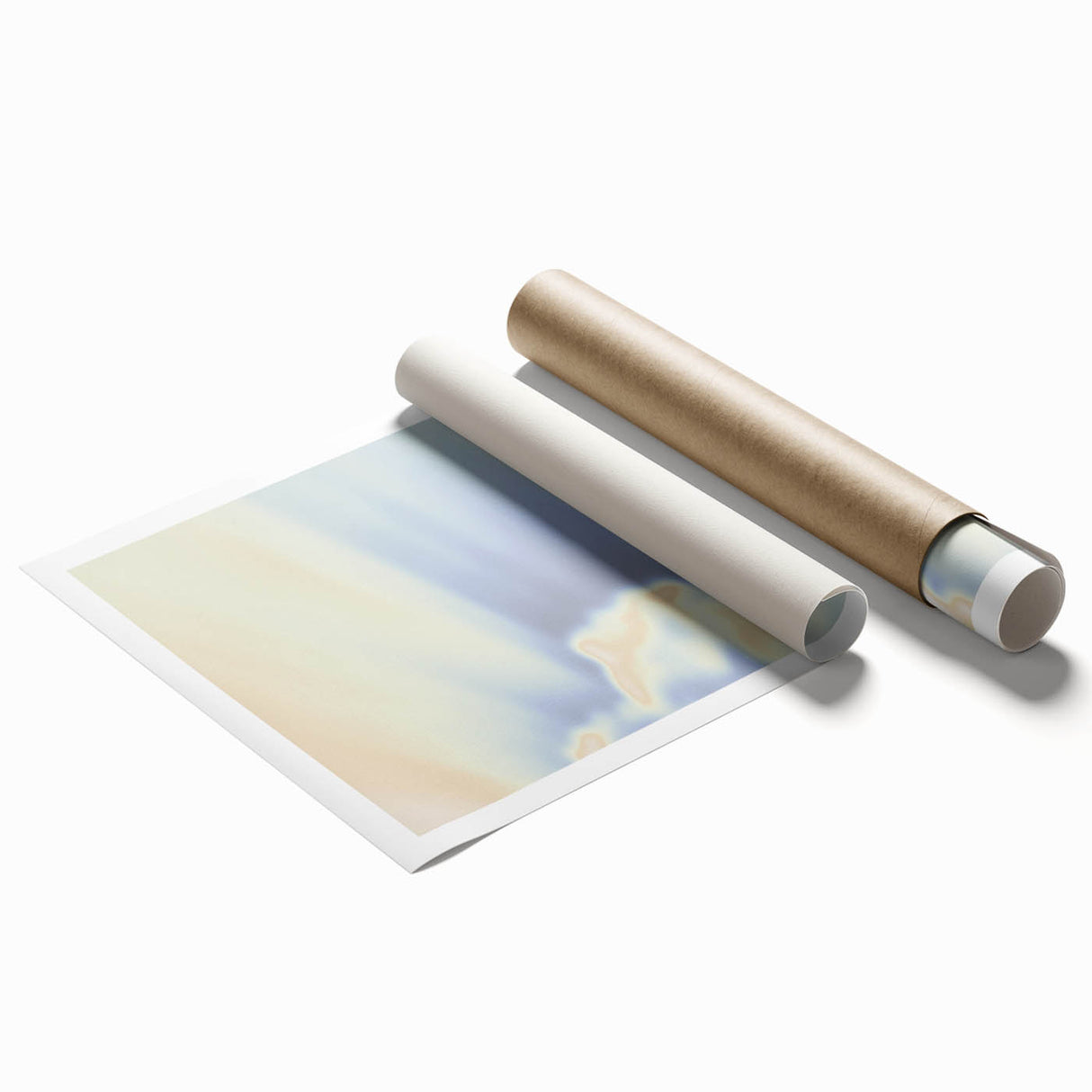 Abstract Sunrise Gradient Art | Nature-Inspired Soft Textured Wall Décor