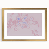 Abstract Pink and Blue Gradient Art | Nature-Inspired Modern Wall Décor