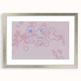 Abstract Pink and Blue Gradient Art | Nature-Inspired Modern Wall Décor