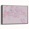 Abstract Pink and Blue Gradient Art | Nature-Inspired Modern Wall Décor