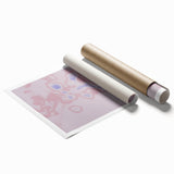 Abstract Pink and Blue Gradient Art | Nature-Inspired Modern Wall Décor