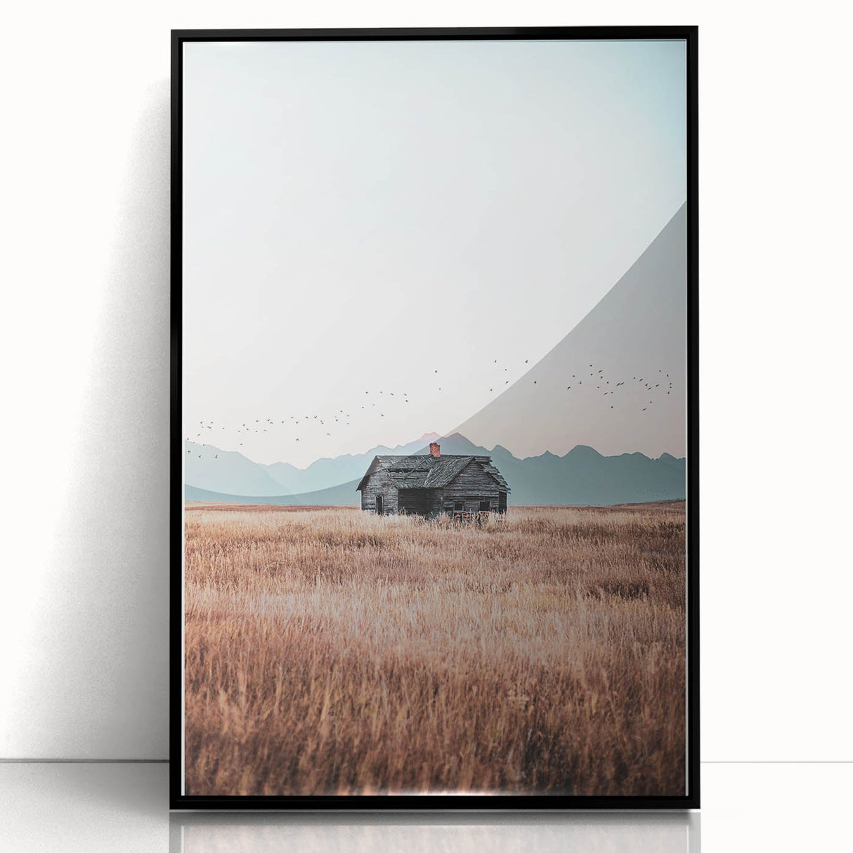 Vintage Rustic Landscape - Farmhouse Art Print