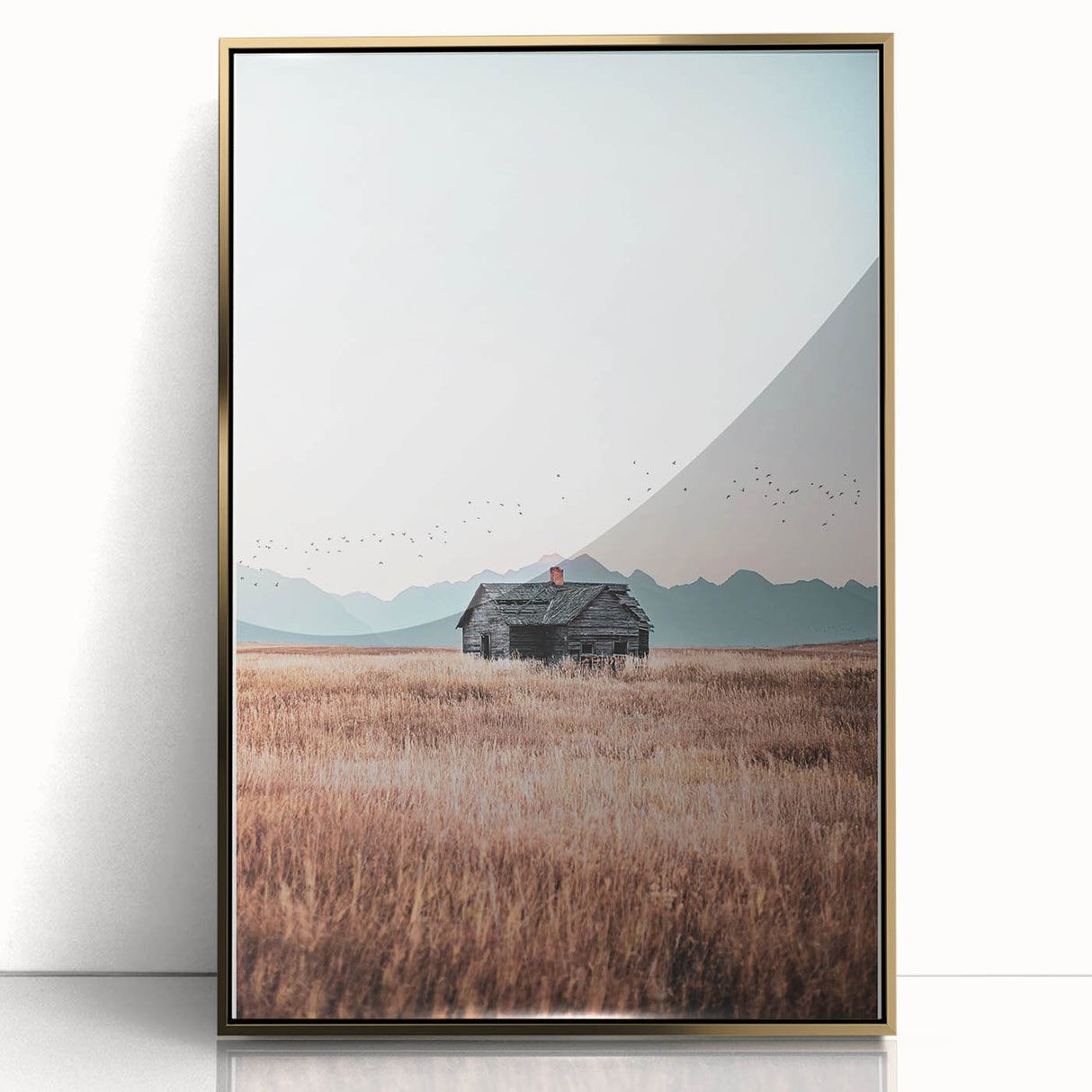 Vintage Rustic Landscape - Farmhouse Art Print