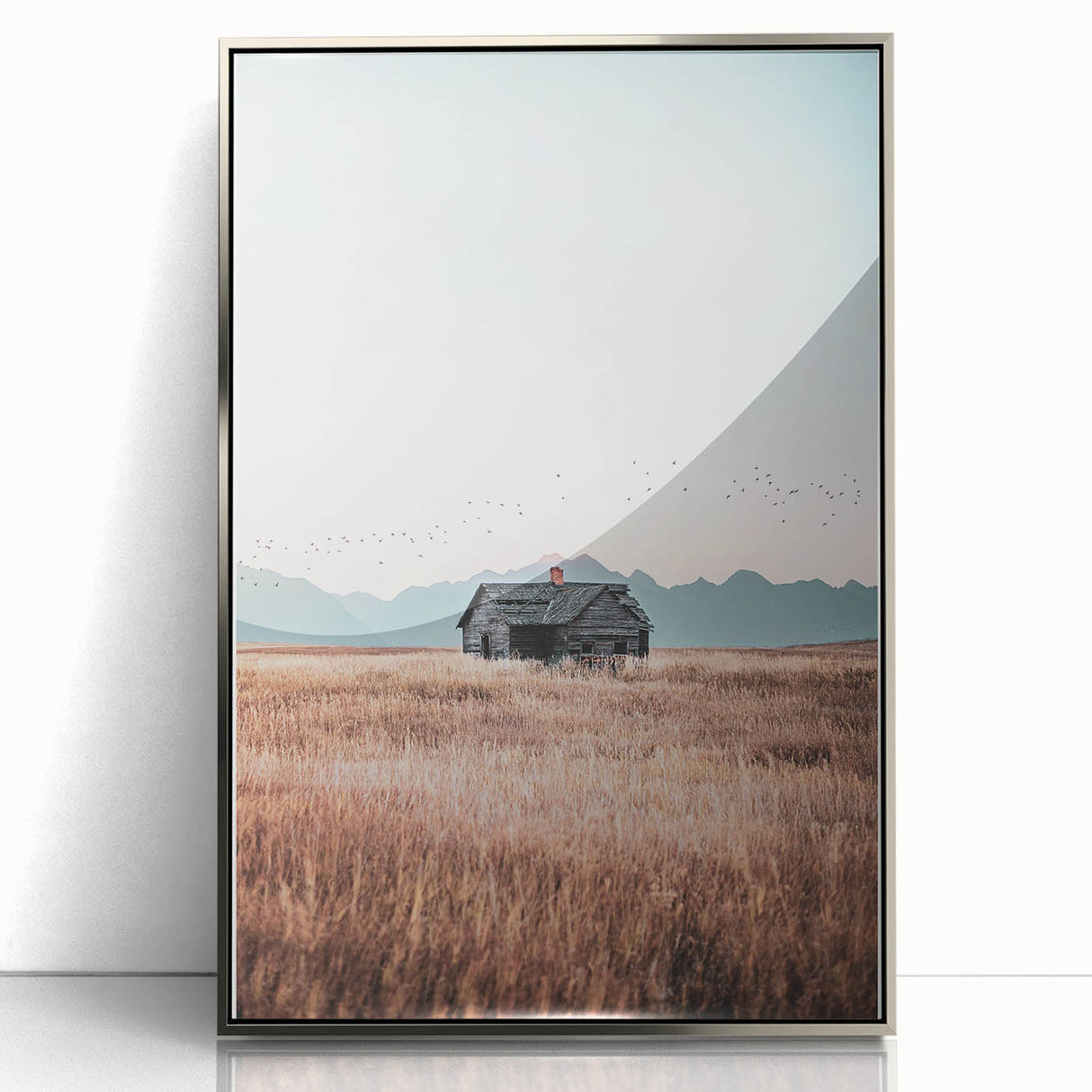 Vintage Rustic Landscape - Farmhouse Art Print