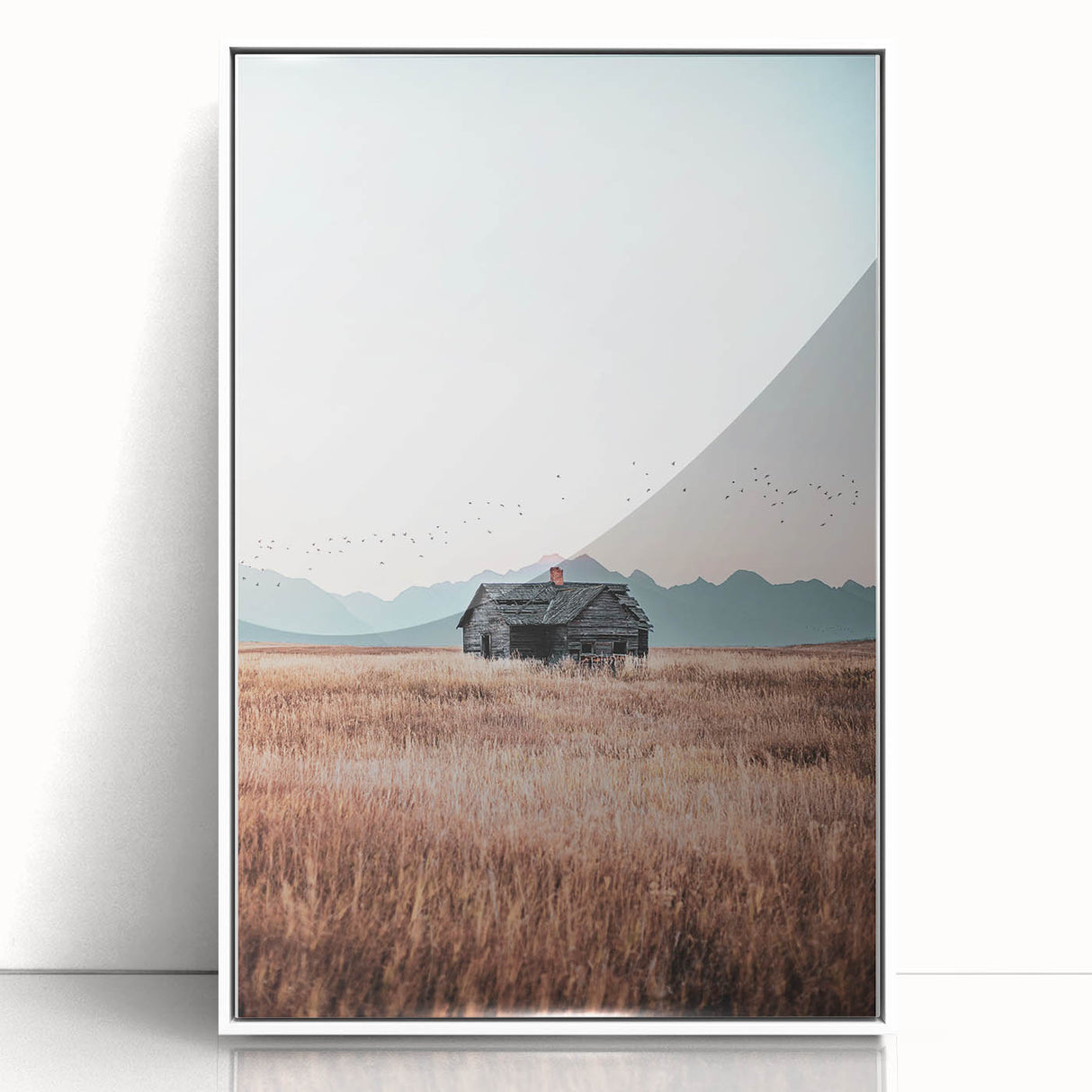 Vintage Rustic Landscape - Farmhouse Art Print