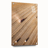 Harvest Glow - Aerial Farm Tractor Rustic Art