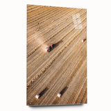 Harvest Glow - Aerial Farm Tractor Rustic Art